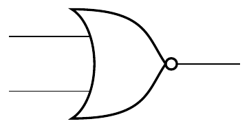 NOR gate symbol