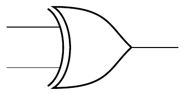 XOR gate symbol