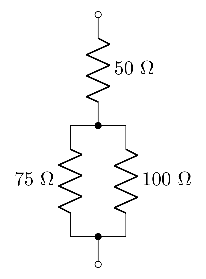 Figure 7: These resistors combine to have a total resistance.