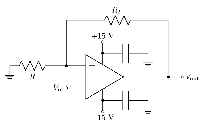 Figure 16: Non-inverting amplifier