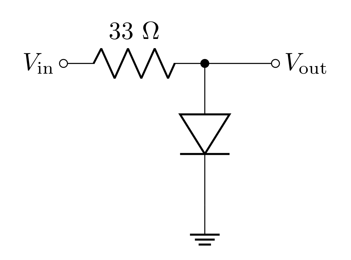 Figure 2: Simple diode circuit