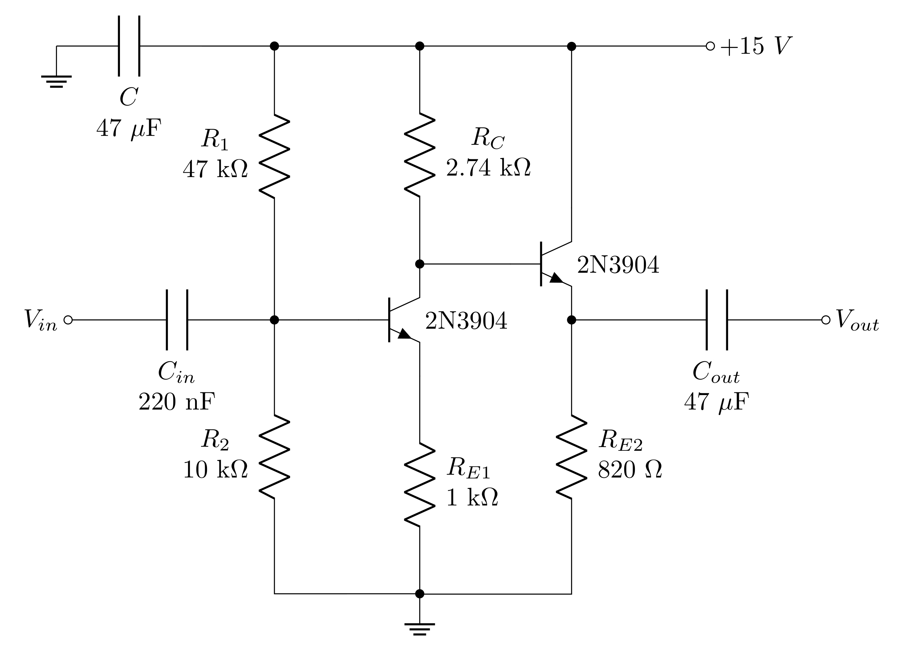 Figure 5: Dual stage amplifier